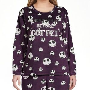 Disney’s Nightmare Before Christmas “COFFEE” Pajama Set. Size Small(4-6) GUC